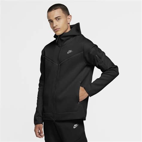 nike hoodie met rits heren zwart|Heren Zwart Hoodies .